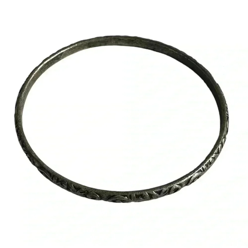 Vintage silver detailed bracelet women’s jewelry bangle - Picture 3 of 3